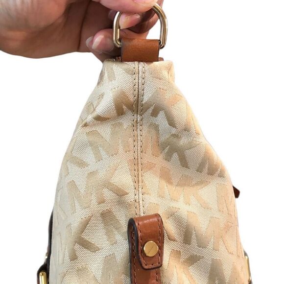 Michael Michael Kors Handbag Bedford Satchel Medium Ginger Brown - Picture 16 of 16